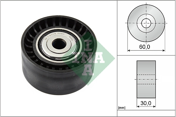 Deflection/Guide Pulley, V-ribbed belt